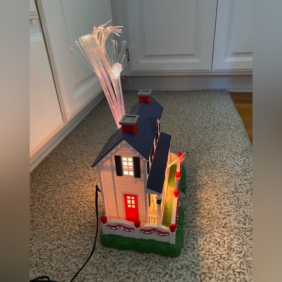 VTG CIB Avon Patriotic Lighted Fiber Optic House 4th Of July Fireworks Americana - Picture 17 of 17